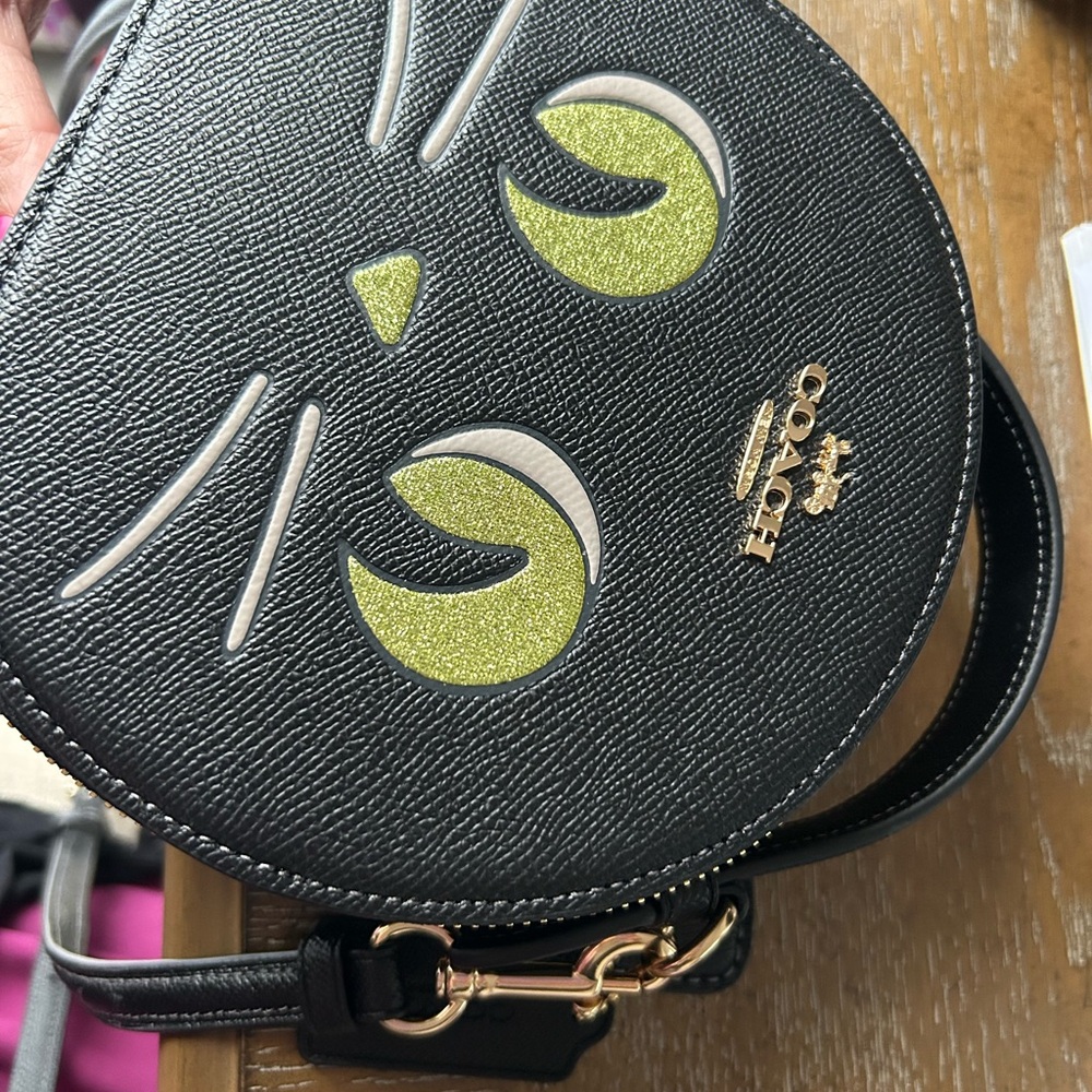 COACH NEW with tags  Canteen Crossbody Bag With Halloween Cat - Picture 7 of 9
